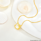 Collar Madre Perla |  Plata con Baño de Oro 18k | Hello Kitty