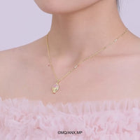 Idol Beauty Collar Madoka Kaname Soul Gem | Plata con Baño de Oro 18k  | Puella Magi Madoka Magica