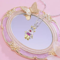 Idol Beauty Charm Colgante Hija | Plata con Baño de Oro de 18k  | Mi Familia
