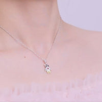 Idol Beauty Charm Colgante Gato | Plata con Baño de Oro de 18k  | Mi Familia